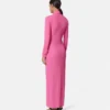 Rochie maxi tip cămașă ajustată Rochie maxi tip cămașă ajustată