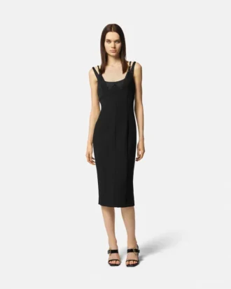 Rochie midi cu catarame baroce