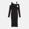 Rochie midi cu decupaj și cataramă barocă Rochie midi cu decupaj și cataramă barocă
