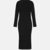 Rochie midi cu decupaj și cataramă barocă Rochie midi cu decupaj și cataramă barocă