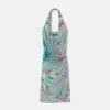 Rochie midi cu gât halter Underwater Barocco Rochie midi cu gât halter Underwater Barocco