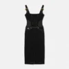 Rochie midi din denim cu cataramă barocă Rochie midi din denim cu cataramă barocă