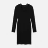 Rochie midi din jersey creponat elastic Rochie midi din jersey creponat elastic