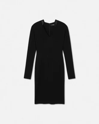 Rochie midi din jersey creponat elastic