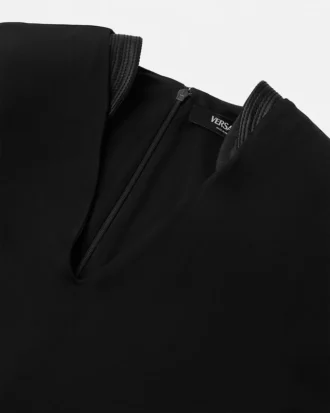 Rochie midi din jersey creponat elastic