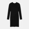Rochie midi din jersey creponat elastic Rochie midi din jersey creponat elastic