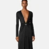 Rochie midi din jersey de viscoză Rochie midi din jersey de viscoză