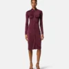 Rochie midi din jersey de viscoză Rochie midi din jersey de viscoză