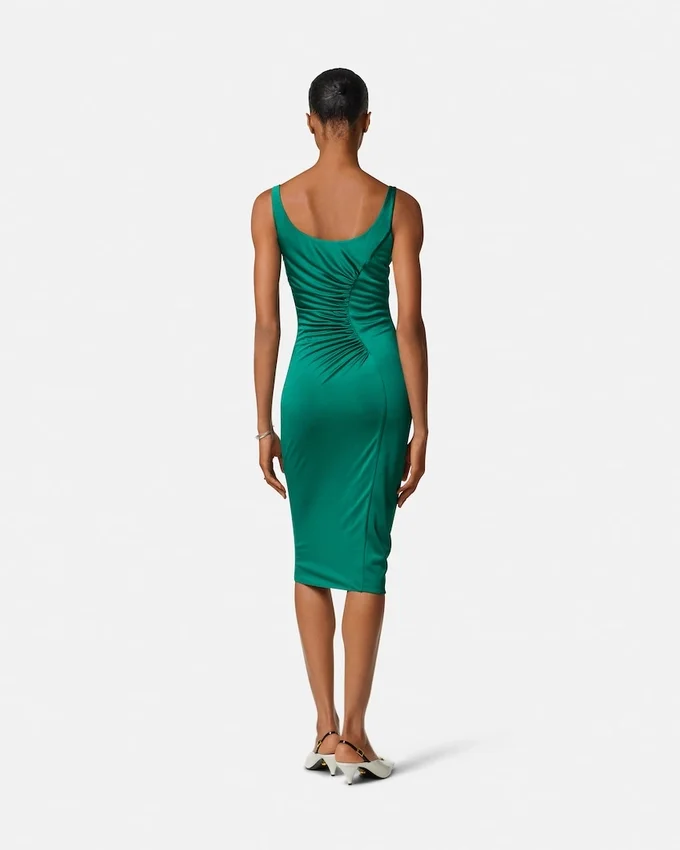 Rochie midi din jersey de viscoză Rochie midi din jersey de viscoză