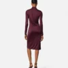 Rochie midi din jersey de viscoză Rochie midi din jersey de viscoză