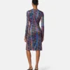 Rochie midi din jersey de viscoză cu imprimeu Rochie midi din jersey de viscoză cu imprimeu