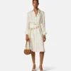 Rochie midi din mătase twill imprimată Rochie midi din mătase twill imprimată
