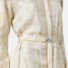 Rochie midi din mătase twill imprimată Rochie midi din mătase twill imprimată