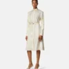 Rochie midi din mătase twill imprimată Rochie midi din mătase twill imprimată