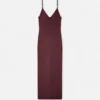 Rochie midi din tricot de viscoză Rochie midi din tricot de viscoză