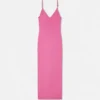 Rochie midi din tricot de viscoză Rochie midi din tricot de viscoză