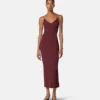 Rochie midi din tricot de viscoză Rochie midi din tricot de viscoză