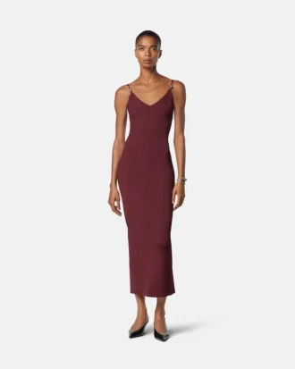 Rochie midi din tricot de viscoză