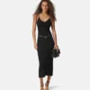 Rochie midi din tricot de viscoză Rochie midi din tricot de viscoză