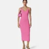 Rochie midi din tricot de viscoză Rochie midi din tricot de viscoză