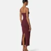 Rochie midi din tricot de viscoză Rochie midi din tricot de viscoză