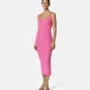 Rochie midi din tricot de viscoză Rochie midi din tricot de viscoză