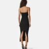 Rochie midi din tricot de viscoză Rochie midi din tricot de viscoză