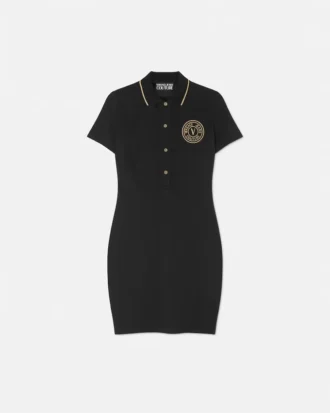 Rochie midi polo V-Emblem