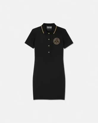 Rochie midi polo V-Emblem