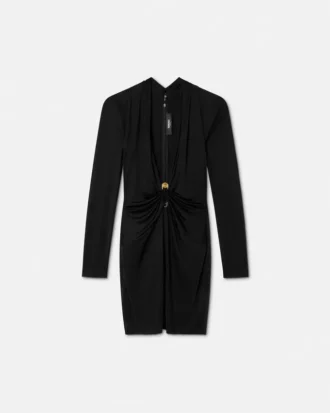 Rochie mini ajustată cu ac de siguranță