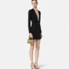 Rochie mini ajustată cu ac de siguranță Rochie mini ajustată cu ac de siguranță