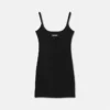 Rochie mini ajustată cu nervuri