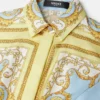 Rochie mini cămașă din twill de mătase imprimat Rochie mini cămașă din twill de mătase imprimat