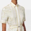 Rochie mini cămașă din twill de mătase imprimat Rochie mini cămașă din twill de mătase imprimat