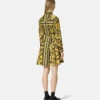 Rochie mini cămașă din twill de mătase imprimat Rochie mini cămașă din twill de mătase imprimat