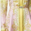 Rochie mini cămașă din twill de mătase imprimat Rochie mini cămașă din twill de mătase imprimat