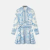 Rochie mini cămașă evazată Underwater Barocco Rochie mini cămașă evazată Underwater Barocco
