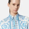 Rochie mini cămașă evazată Underwater Barocco Rochie mini cămașă evazată Underwater Barocco