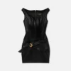 Rochie mini corset din piele Rochie mini corset din piele