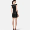 Rochie mini corset din piele Rochie mini corset din piele