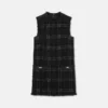 Rochie mini din bumbac tweed Rochie mini din bumbac tweed