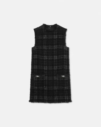 Rochie mini din bumbac tweed