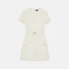 Rochie mini din bumbac tweed Rochie mini din bumbac tweed