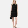 Rochie mini din bumbac tweed Rochie mini din bumbac tweed