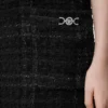 Rochie mini din bumbac tweed Rochie mini din bumbac tweed