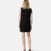 Rochie mini din bumbac tweed Rochie mini din bumbac tweed