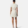 Rochie mini din bumbac tweed Rochie mini din bumbac tweed