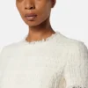 Rochie mini din bumbac tweed Rochie mini din bumbac tweed
