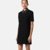 Rochie mini din crep de lână cu ținte, croială în A