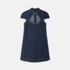 Rochie mini din denim cu logo-ul instituțional Rochie mini din denim cu logo-ul instituțional